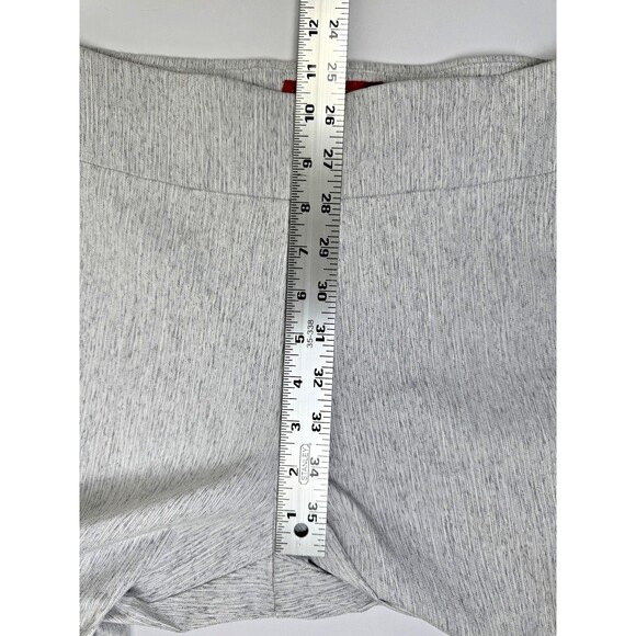 Krazy Larry Pants Womens 10 Heathered Gray Pull On Stretch Straight Leg Made USA - Picture 8 of 11